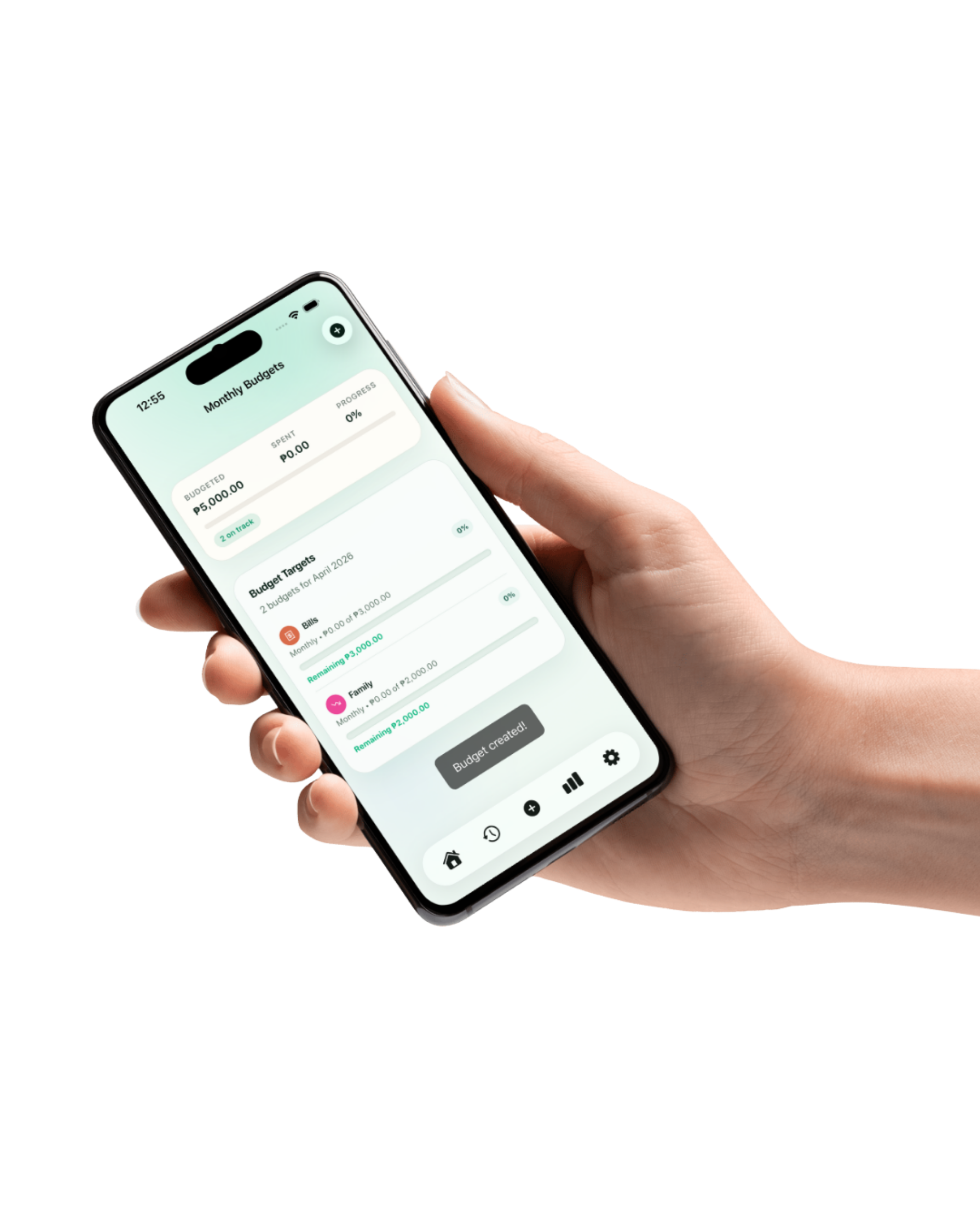 KwartaPlus budgets screen