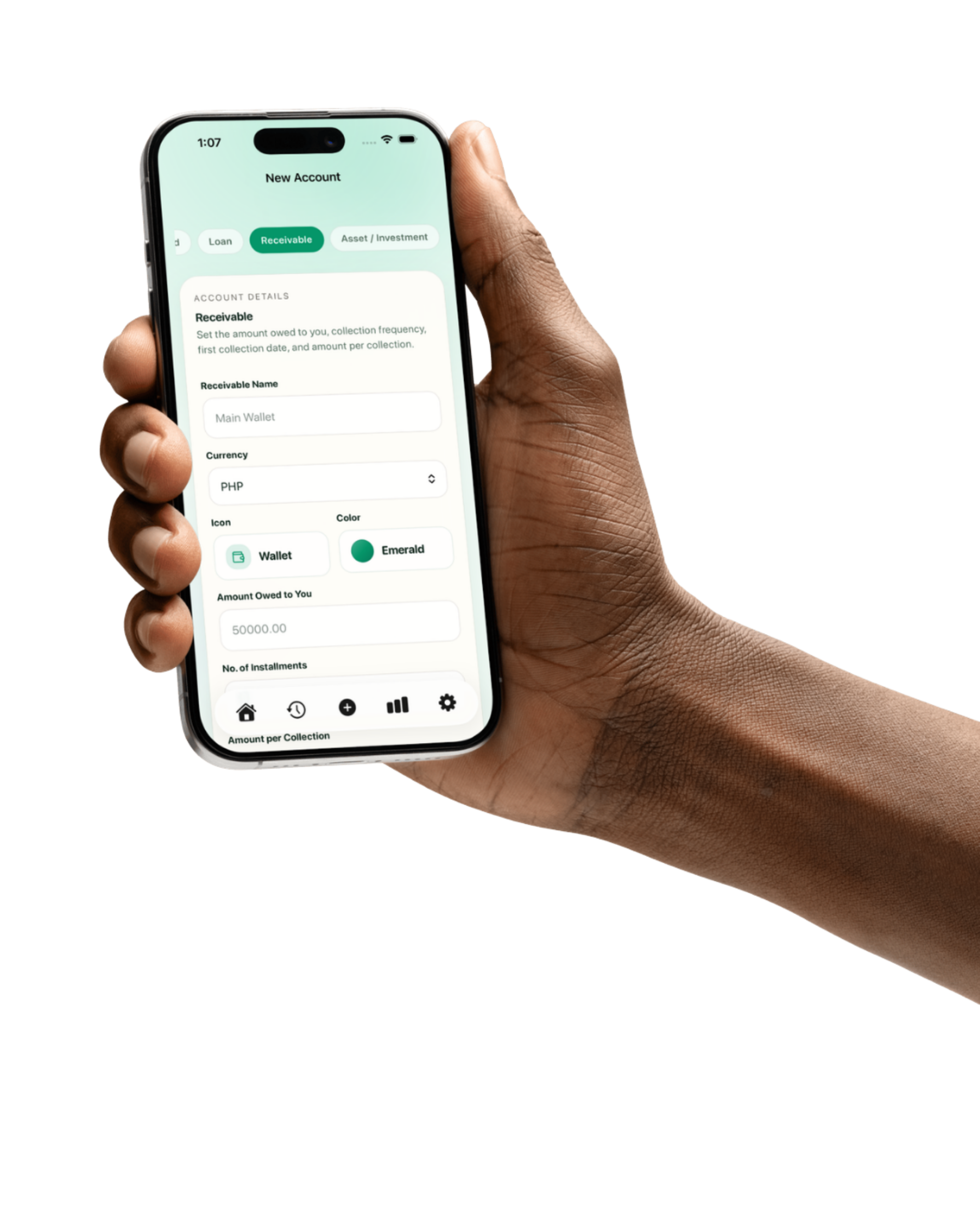 KwartaPlus create account screen